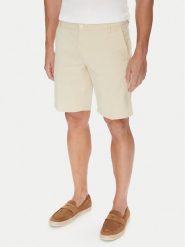 Mustang Szorty materiałowe Amsterdam 1016450 Beżowy Slim Fit. Brązowe szorty męskie Mustang, bez wzorów, z bawełny. Za 149.99 zł.
