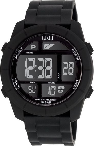 Zegarek Q&Q Męski M123-001 Dual Time czarny. Czarne zegarki męskie Q&Q. Za 109.00 zł.
