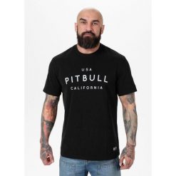 Koszulka bawełniana sportowa t-shirt dla dorosłych Garment Washed USA Cal. Białe t-shirty sportowe męskie PITBULL, m, bez wzorów, z bawełny, casualowe, bez ramiączek. Za 99.00 zł.