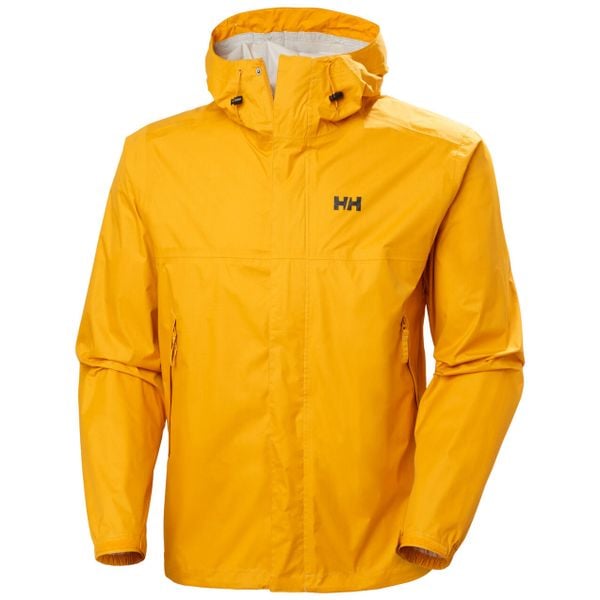 Kurtka wodoodporna Helly Hansen Loke. Żółte kurtki męskie Helly Hansen, bez wzorów, sportowe, bez ramiączek, bez kaptura. Za 494.00 zł.