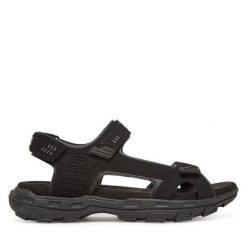 Sandały Skechers. Czarne sandały męskie Skechers, bez zapięcia. Za 229.99 zł.