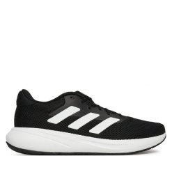 Buty do biegania adidas. Czarne buty do biegania męskie ADIDAS, bez wzorów, bez zapięcia, do biegania. Za 189.99 zł.