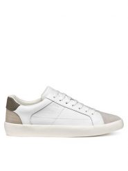 Geox Sneakersy U Affile U55BUA 09B22 C1ZA3 Biały. Białe buty sportowe na co dzień męskie Geox, m, bez wzorów, ze skóry, bez ramiączek, bez kaptura. Za 289.99 zł.