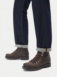 Badura Trzewiki CEO-BOWER-08 MI08 Brązowy. Brązowe buty zimowe męskie Badura, bez wzorów, ze skóry, bez obcasa, bez zapięcia. Za 329.99 zł.