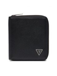 Guess Portfel SMMASL LEA02 Czarny. Czarne portfele męskie Guess, z aplikacjami, ze skóry. Za 319.99 zł.