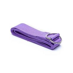 Pasek do jogi fioletowy 183x4cm - wsparcie i elastyczność w praktyce. Fioletowe paski męskie YOGI & YOGINI, bez wzorów, sportowe. Za 24.90 zł.
