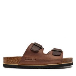 Klapki Dr. Brinkmann. Brązowe klapki i japonki męskie Dr. Brinkmann, bez wzorów. Za 239.99 zł.