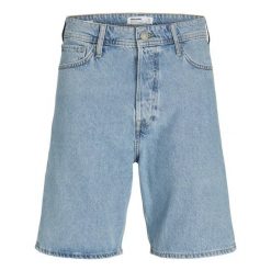 Krótka kurtka Jack & Jones Tony denim niebieska. Niebieskie kurtki męskie Jack&Jones, bez wzorów, z denimu, sportowe, bez ramiączek, bez kaptura. Za 169.16 zł.