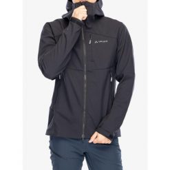 Kurtka softshell męska Vaude Roccia Softshell Jacket II. Czarne kurtki softshell męskie Vaude, m, bez wzorów, z softshellu, bez kaptura, trekkingowe. Za 850.20 zł.