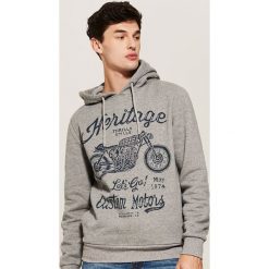 Bluza z motocyklem - Szary. Bluzy nierozpinane męskie marki House. W wyprzedaży za 49.99 zł.