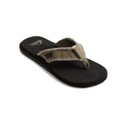 Klapki japonki męskie Quiksilver Monkey. Zielone klapki i japonki męskie Quiksilver, bez wzorów, z tkaniny. Za 109.99 zł.