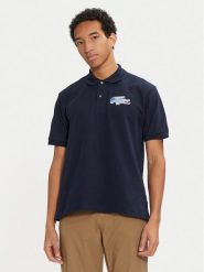 Lacoste Polo PH3600 Granatowy Regular Fit. Niebieskie koszulki polo męskie Lacoste, m, bez wzorów, z bawełny, bez kołnierzyka, bez ramiączek. Za 319.99 zł.