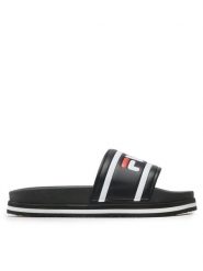 Fila Klapki Morro Bay Zeppa Wmn FFW0048 Czarny. Czarne klapki i japonki męskie Fila, bez wzorów, ze skóry. Za 109.99 zł.