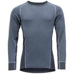 Devold Bluzka Męska Vaksvik Man Shirt, Glacier, L. Szare bielizna termoaktywna męska Devold, z długim rękawem. Za 359.00 zł.