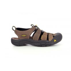 Buty trekkingowe męskie Keen Newport Bison. Brązowe buty trekkingowe męskie Keen, bez wzorów, z materiału, sportowe, bez obcasa, bez zapięcia. Za 531.90 zł.
