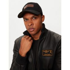 Czapka z daszkiem Aeronautica Militare. Czarne czapki męskie Aeronautica Militare, bez wzorów. Za 239.99 zł.