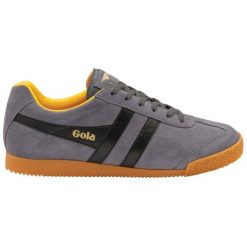 Sneakersy z zamszu Gola Harrier. Brązowe buty sportowe na co dzień męskie Gola, m, bez wzorów, z zamszu, bez ramiączek, bez kaptura. W wyprzedaży za 383.35 zł.
