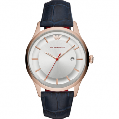 Zegarek EMPORIO ARMANI - Lambda AR11131 Blue/Rose Gold. Niebieskie zegarki męskie Emporio Armani. Za 1,059.00 zł.