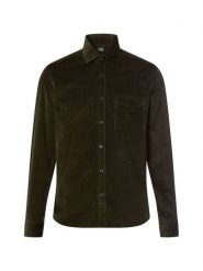 Nils Sundström Męska koszula sztruksowa Mężczyźni Regular Fit Bawełna zielony jednolity, L. Zielone koszule męskie Nils Sundström, l, bez wzorów, z bawełny, bez kołnierzyka, bez ramiączek. Za 249.95 zł.