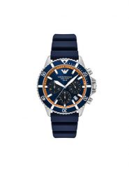 Emporio Armani Zegarek World Explorer AR11696 Granatowy. Niebieskie, analogowe zegarki męskie Emporio Armani. Za 1,489.00 zł.