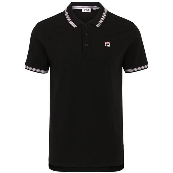Męska Koszulka Polo Lubbeek. Czarne koszulki polo męskie Fila, m, bez wzorów, bez kołnierzyka, bez ramiączek. Za 216.99 zł.