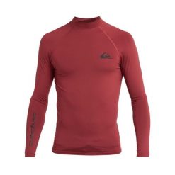 Koszulka surfingowa z długim rękawem UPF 50 dla Mężczyzn EVERYDAY Czerwony. Czerwone koszulki męskie z długim rękawem Quiksilver, m, bez wzorów, z elastanu, sportowe, bez kołnierzyka, bez ramiączek. Za 149.99 zł.