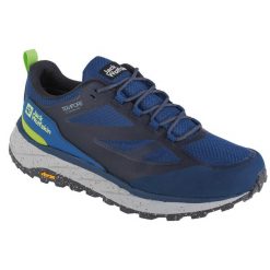 Buty trekkingowe męskie, Jack Wolfskin Terraventure Texapore Low M. Niebieskie buty trekkingowe męskie Jack Wolfskin, bez wzorów, z materiału, sportowe, bez obcasa, bez zapięcia. Za 729.99 zł.