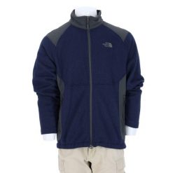 Second life - Męska kurtka polarowa TNF Navy - Jak nowy. Niebieskie kurtki męskie The North Face, m, bez wzorów, z polaru, sportowe, bez ramiączek, bez kaptura. Za 170.36 zł.