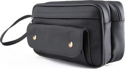 Krateczka Męska Saszetka Do Ręki Wykonana Z Polskiej Skóry Naturalnej Pojemna G45. Saszetki męskie Krateczka, bez wzorów, ze skóry. Za 87.99 zł.