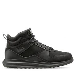 Trekkingi Helly Hansen. Czarne buty trekkingowe męskie Helly Hansen, bez wzorów, sportowe, bez obcasa, bez zapięcia. Za 449.99 zł.