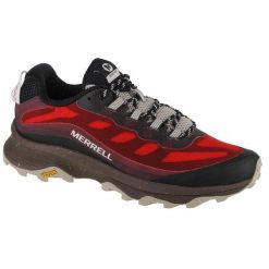 Buty do chodzenia Męskie Merrell Merrell Moab Speed. Czarne buty trekkingowe męskie Merrell, bez wzorów, z gumy, sportowe, bez obcasa, bez zapięcia. Za 499.99 zł.