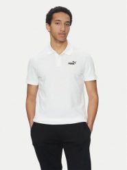 Puma Polo Essentials 682552 Biały Regular Fit. Białe koszulki polo męskie Puma, m, bez wzorów, z bawełny, bez kołnierzyka, bez ramiączek. Za 119.99 zł.