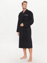 KARL LAGERFELD Szlafrok Ikonik 230M2185 Czarny. Czarne szlafroki męskie KARL LAGERFELD, m, bez wzorów, z bawełny, bez kaptura. Za 559.99 zł.