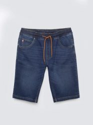 Szorty męskie jeansowe granatowe Parker 537. Niebieskie szorty męskie Big Star, bez wzorów, z denimu, retro. Za 199.99 zł.