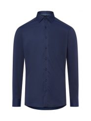 Finshley & Harding Koszula męska - Easy Care Mężczyźni Modern Fit Bawełna niebieski jednolity, 42. Niebieskie koszule męskie Finshley & Harding, m, bez wzorów, z bawełny, bez kołnierzyka, bez ramiączek. Za 199.95 zł.