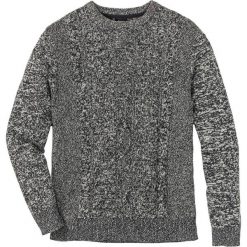 Sweter w warkocze Regular Fit bonprix antracytowy melanż. Swetry męskie marki bonprix. Za 37.99 zł.