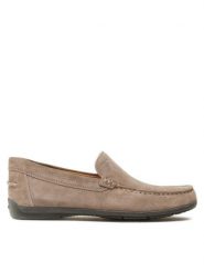 Geox Mokasyny U Siron U32Q3A00022C1018 Beżowy. Brązowe mokasyny męskie Geox, ze skóry, bez zapięcia. Za 369.99 zł.
