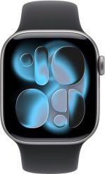 Smartwatch Apple Watch Series 11 GPS + Cellular 42mm Kosmiczna szara Aliuminio Case with Black Sport Band - S/M. Czarne zegarki smartwatch Apple. Za 2,572.18 zł.