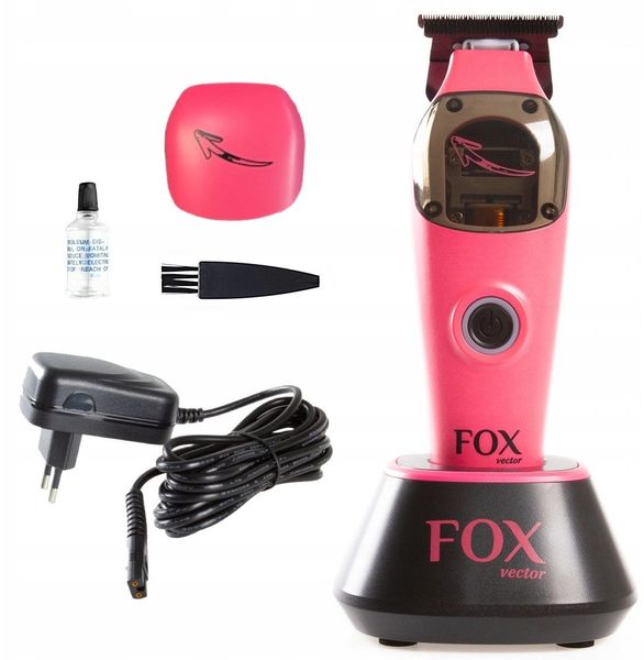 Trymer do włosów i zarostu FOX Vector Profesjonalny Bezprzewodowy Różowy. Golarki męskie FOX. Za 680.01 zł.