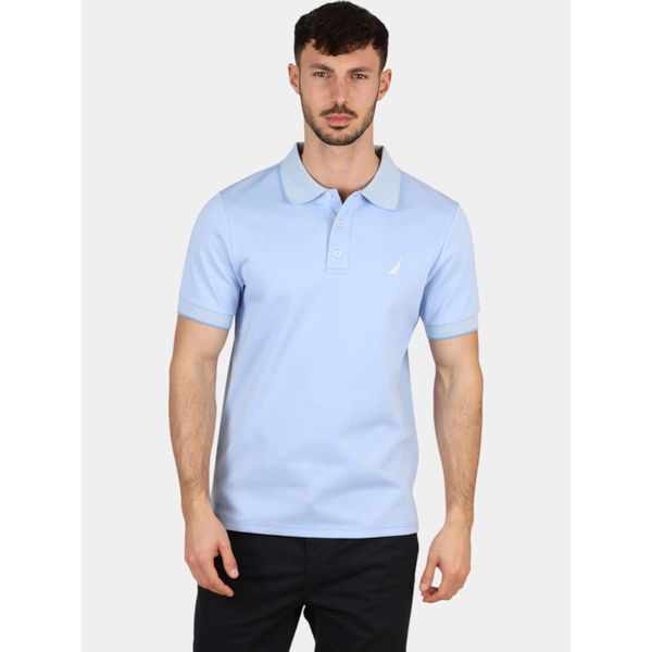 Koszulka polo męska Nautica Harlyn Slim Fit. Niebieskie koszulki polo męskie Nautica, m, bez wzorów, klasyczne, bez kołnierzyka, bez ramiączek. Za 339.00 zł.