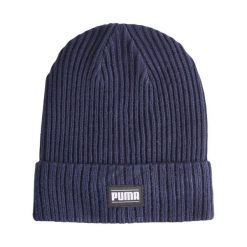 Czapka Puma Ribbed Classic Cuff Beanie. Niebieskie czapki męskie Puma, bez wzorów, sportowe. Za 72.99 zł.
