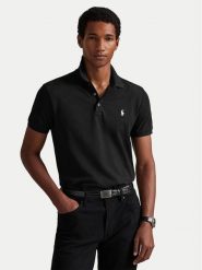 Polo Ralph Lauren Polo 710941439040 Czarny Custom Slim Fit. Czarne koszulki polo męskie Polo Ralph Lauren, m, bez wzorów, z bawełny, bez kołnierzyka, bez ramiączek. Za 599.99 zł.
