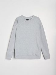 Bluza w stylu basic - szary. Szare bluzy nierozpinane męskie Sinsay, l, bez wzorów, bez ramiączek, bez kaptura. Za 29.99 zł.