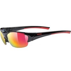 Okulary Uvex Blaze III Black Red 2316 2021. Czarne okulary przeciwsłoneczne męskie Uvex, bez wzorów, sportowe. W wyprzedaży za 233.91 zł.