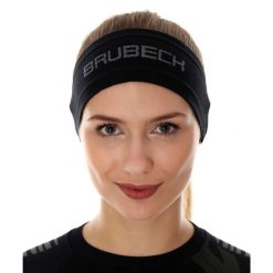 Opaska termoaktywna unisex Brubeck 3D PRO. Czarne bielizna termoaktywna męska Brubeck, bez wzorów, z elastanu, bez ramiączek, do biegania. Za 44.99 zł.