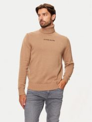 Guess Golf M4BR35 Z3HN2 Beżowy Regular Fit. Brązowe kardigany męskie Guess, m, z aplikacjami, z syntetyku, bez ramiączek. Za 209.99 zł.