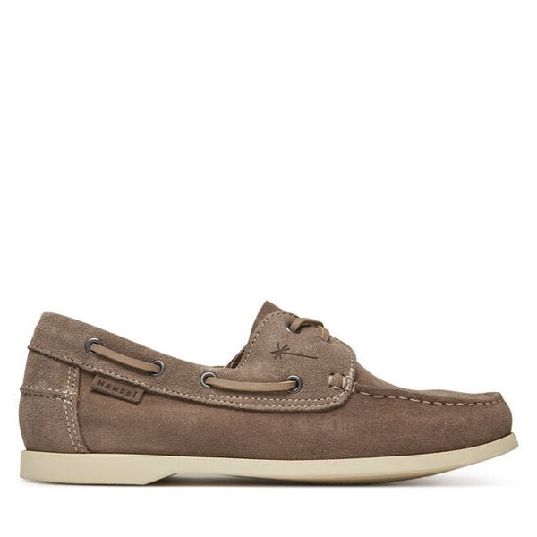 Mokasyny Manebi. Brązowe mokasyny męskie Manebi, bez zapięcia. Za 399.99 zł.