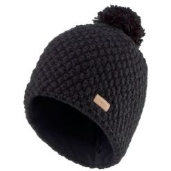Czapka narciarska dla dorosłych Wedze Timeless. Czarne czapki męskie WED'ZE, bez wzorów, z dzianiny, sportowe. Za 59.99 zł.