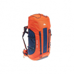 Plecak turystyczny Forclaz 50 EASYFIT Jr. Brązowe plecaki męskie QUECHUA, z materiału. Za 269.99 zł.