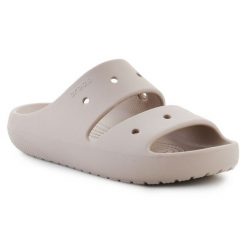 Klapki Crocs Classic Sandal V2 209403-214 beżowy. Brązowe klapki i japonki męskie bez wzorów. Za 271.50 zł.